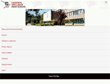 Tablet Screenshot of cardinalspellman.org